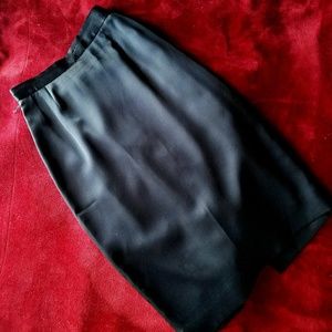 🤎5/$25🤎Vintage ILGWU Black Formal Pencil Skirt